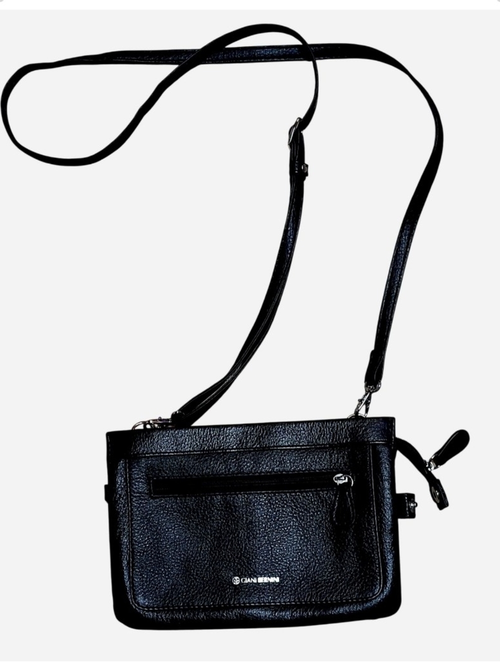 Giani Bernini Black Leather Crossbody Bag
